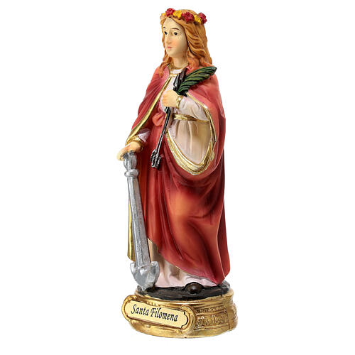 Figurka Święta Filomena 12 cm żywica malowana 2