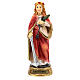 St Philomena statue colored resin 12 cm s1
