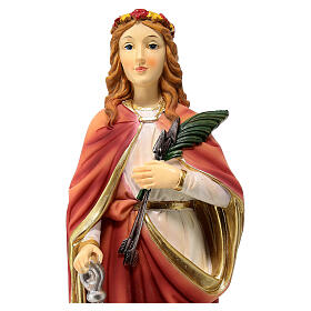 Santa Filomena 30 cm resina colorata