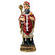 Statue of Saint Augustine, 13 cm, painted resin s1