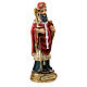 Statue of Saint Augustine, 13 cm, painted resin s3