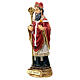 St Augustine statue 13 cm in colored resin s2