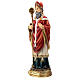 Statue of St Augustin, painted resin, 20 cm s3