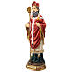 Statue St Augustine 30 cm colored resin s3