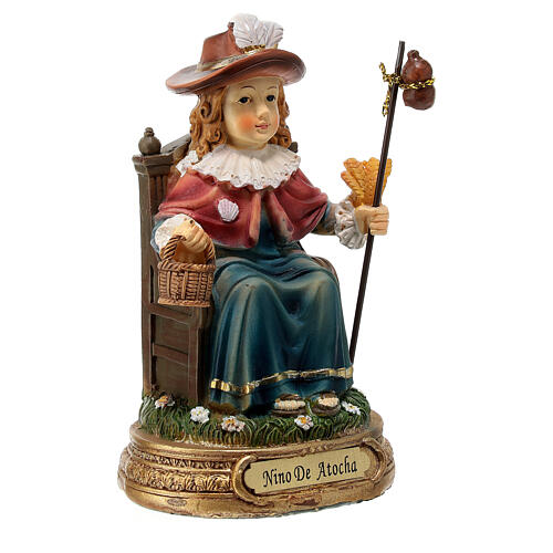 Holy Child of Atocha statue 10 cm colored resin 3