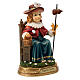 Estatua Santo Nino de Atocha 13 cm resina coloreada s4