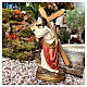 Jesus carrying the cross statue in hand painted resin 20 cm s2