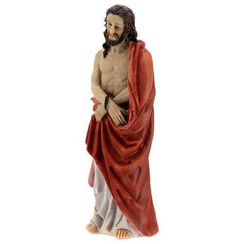 Condenação Jesus Caifás e Barabbás, 3 peças, resina pintada à mão 12 cm 3