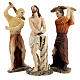 Geißelung Jesu, 3 Figuren, Resin, handbemalt, für 15 cm Krippe s7