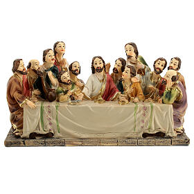 Last Supper, Easter creche, hand-painted resin, 3 in