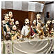 Last Supper sculpture scene in hand painted resin 8 cm s4