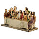 Last Supper sculpture scene in hand painted resin 8 cm s5
