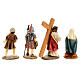 Climb to Calvary, set of 4, Passion of Christ, hand-painted resin, 4 in s8
