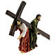 Climb to Calvary, Jesus, Veronica and good Samaritan, Passion of Christ, hand-painted resin, 6 in s7