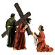 Climb to Calvary, Jesus, Veronica and good Samaritan, Passion of Christ, hand-painted resin, 6 in s13