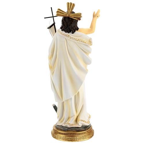 Resurrection of Jesus, hand-painted resin, 12 in 7