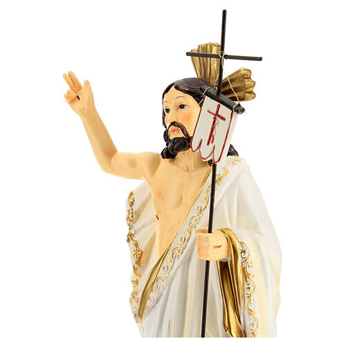 Resurrección de Jesús estatua resina pintada a mano 30 cm 4