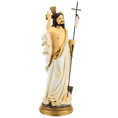 Resurrección de Jesús estatua resina pintada a mano 30 cm 5