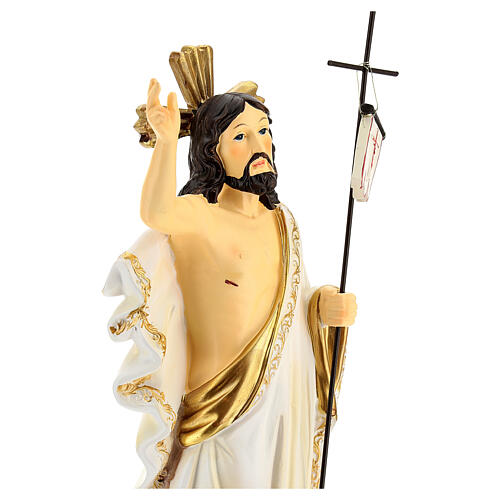 Zmartwychwstanie Jezusa figura żywica ręcznie malowana 30 cm 6