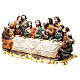 Last Supper, scene to hang, hand-painted resin, 6 in s5