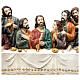 Last Supper scene wall relief hand painted resin 15 cm s3