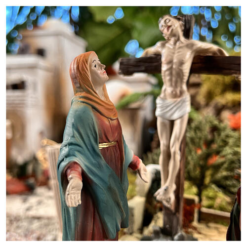 Kreuzigung Jesu, 5 Figuren, Resin, handbemalt, für 20 cm Krippe 9