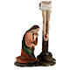 Kreuzigung Jesu, 5 Figuren, Resin, handbemalt, für 20 cm Krippe s14
