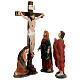 Crucifixión Jesús escena 5 piezas resina pintada a mano 20 cm s3