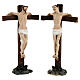 Crucifixion de Jésus scène 5 pcs résine peinte main 20 cm s15
