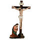 Crucifixion of Jesus scene 5 pcs Passion hand painted resin 20 cm s5