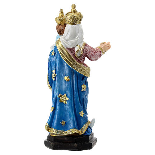 Statua Madonna del Rosario resina 12 cm 4