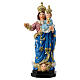 Statua Madonna del Rosario resina 12 cm s1