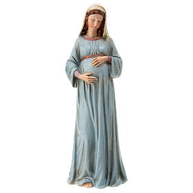 Statue Vierge enceinte résine 20 cm