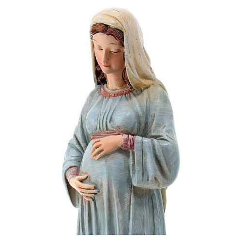 Statue Vierge enceinte résine 20 cm 2