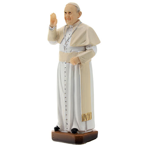 Statue Pape François résine 15 cm 3