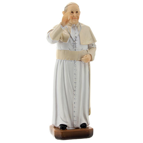 Statua Papa Francesco resina 15 cm  4