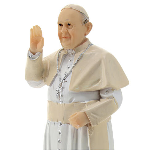 Pope Francis statue in resin 15 cm 2