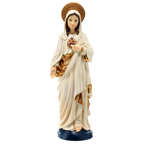 Statua Sacro Cuore di Maria 30 cm resina  1