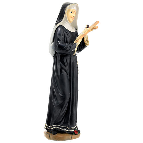 Figura Święta Rita, żywica malowana 30 cm 3