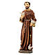 Saint Francis statue with doves 30 cm in painted resin s1