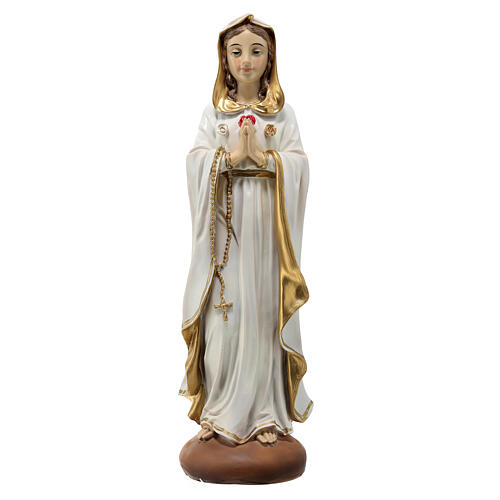 Statue of Our Lady of the Mystic Rose, resin, 12 in 1