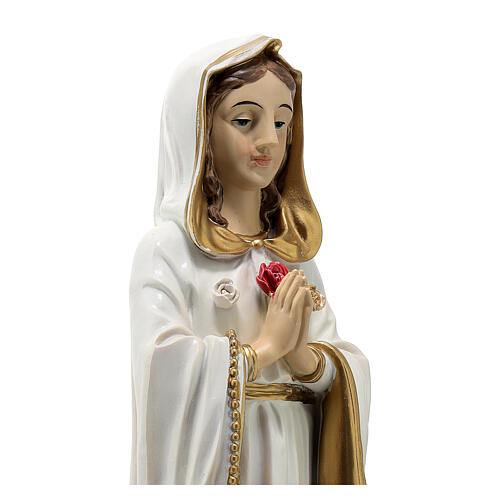 Statue of Our Lady of the Mystic Rose, resin, 12 in 5