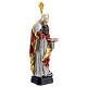 St Augustine statue in colored resin 30 cm s5