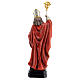St Augustine statue in colored resin 30 cm s6