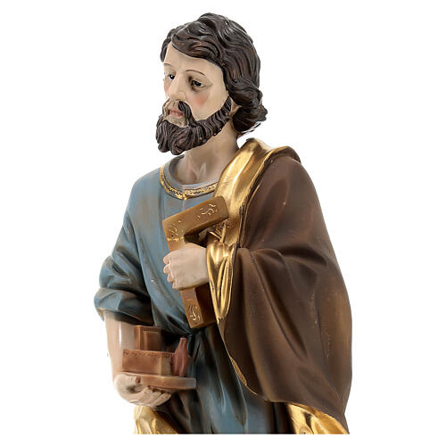 Statua San Giuseppe con attrezzi 35 cm 4