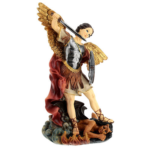 Statua San Michele in resina 30 cm 5