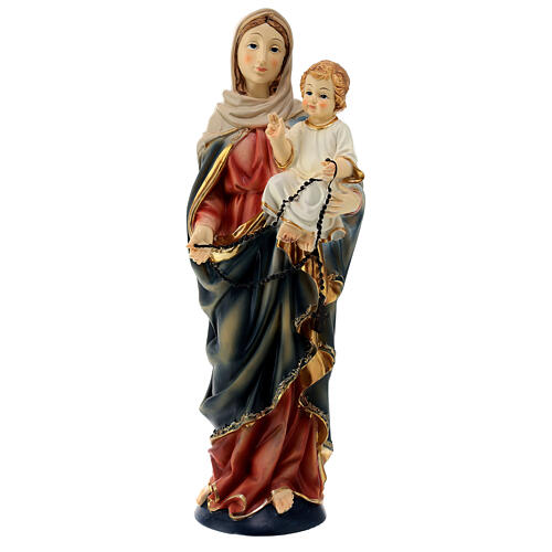 Estatua Virgen con Niño Jesús resina 40 cm 1
