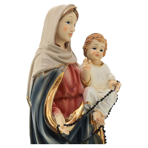 Estatua Virgen con Niño Jesús resina 40 cm 2