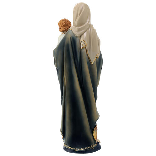 Estatua Virgen con Niño Jesús resina 40 cm 7
