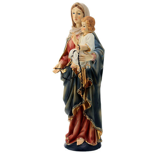 Statue Vierge à l'Enfant résine 40 cm 3